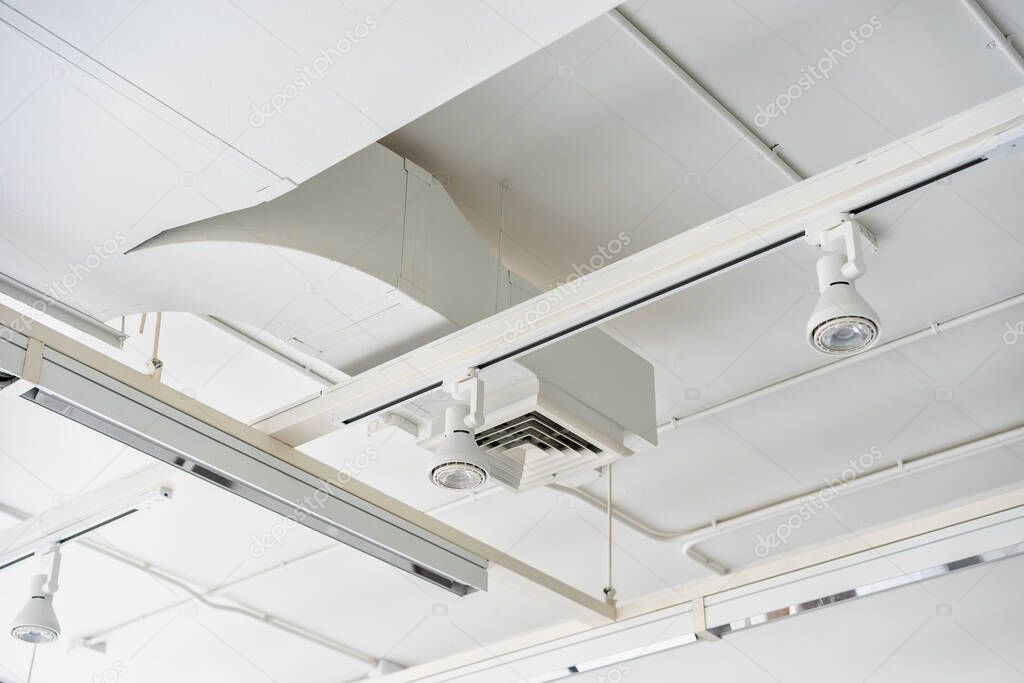 Modern ceiling light fixture installed and working